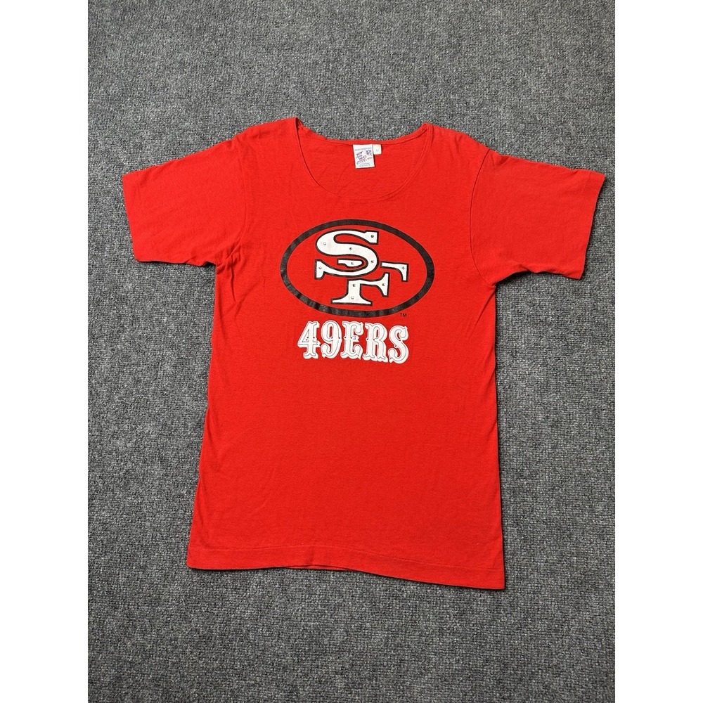 Womens‎ NFL San Francisco 49ers Red Graphic T Shirt 90s, Size M
